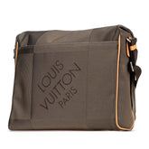 ルイ ヴィトン ダミエ ジェアン メサジェNM ショルダーバッグ M93226 テール カーキ キャンバス レザー レディース LOUIS VUITTON 【中古】